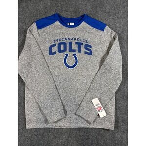 Indianapolis Colts Shirt Mens Medium NFL Sweater Long Sleeve Crewneck Sweatshirt